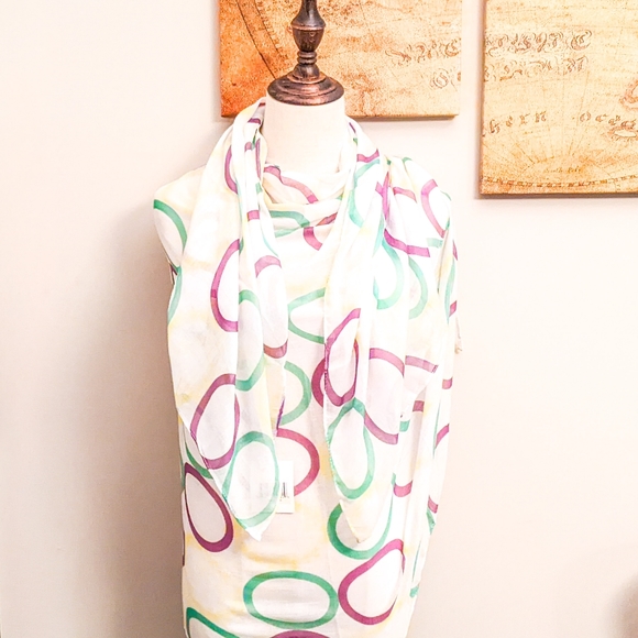 Eclectic Chic Ladies Mardi Gras Scarf - Picture 2 of 4